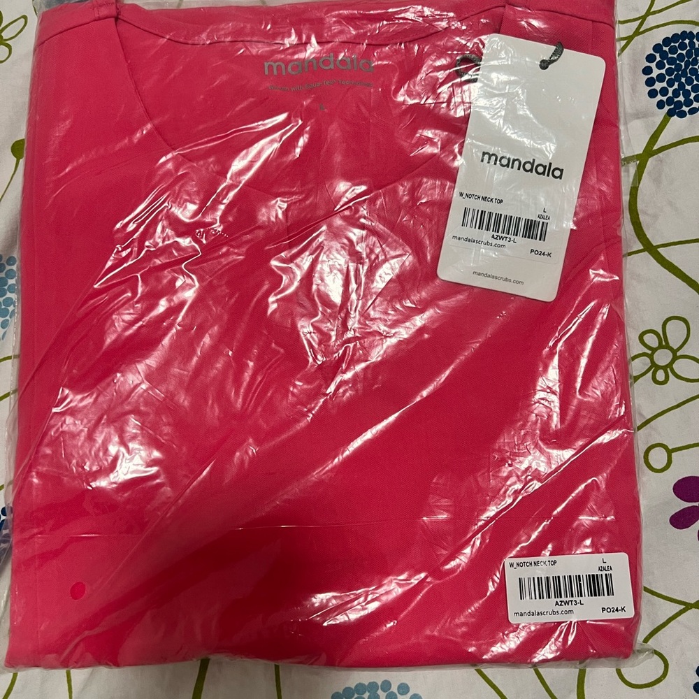 Mandala Scrubs  Azalea Pink set